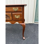 1980s Harden Queen Anne Style New England Cherry Lowboy Chest of Drawers