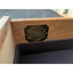 1980s Hickory White "The American Masterpiece Collection" Georgian Style Banded Mahogany Media Armoire