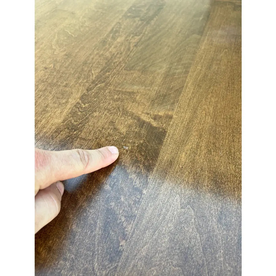 1990s Solid Cherry Farmhouse Kitchen Dining Table