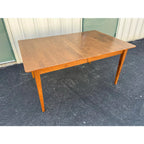 1990s Solid Cherry Farmhouse Kitchen Dining Table
