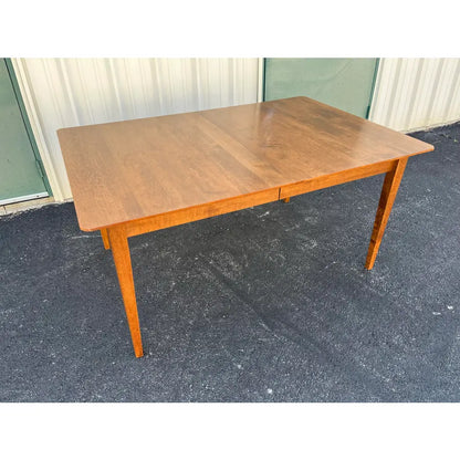 1990s Solid Cherry Farmhouse Kitchen Dining Table