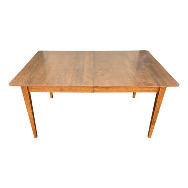 1990s Solid Cherry Farmhouse Kitchen Dining Table