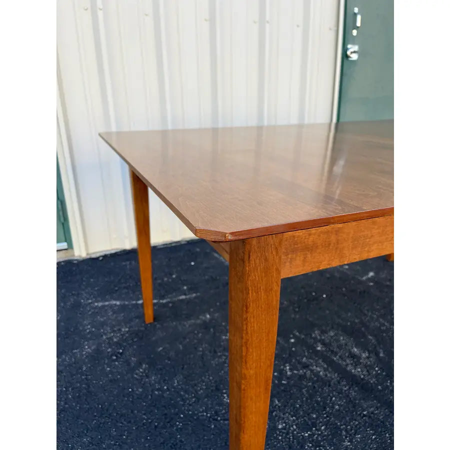 1990s Solid Cherry Farmhouse Kitchen Dining Table