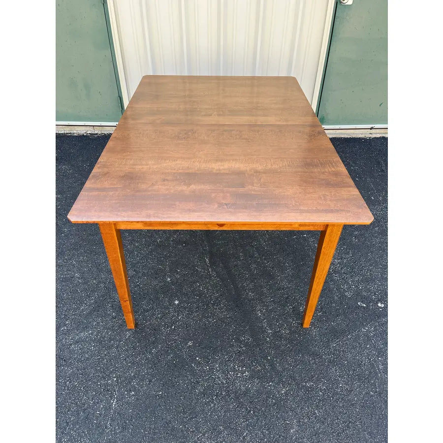 1990s Solid Cherry Farmhouse Kitchen Dining Table