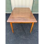 1990s Solid Cherry Farmhouse Kitchen Dining Table
