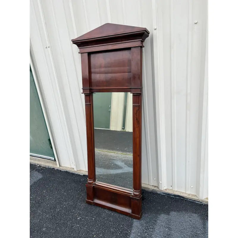 19th Century Empire Mahogany Framed Pier Mirror