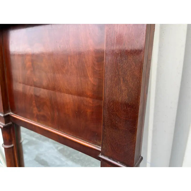 19th Century Empire Mahogany Framed Pier Mirror