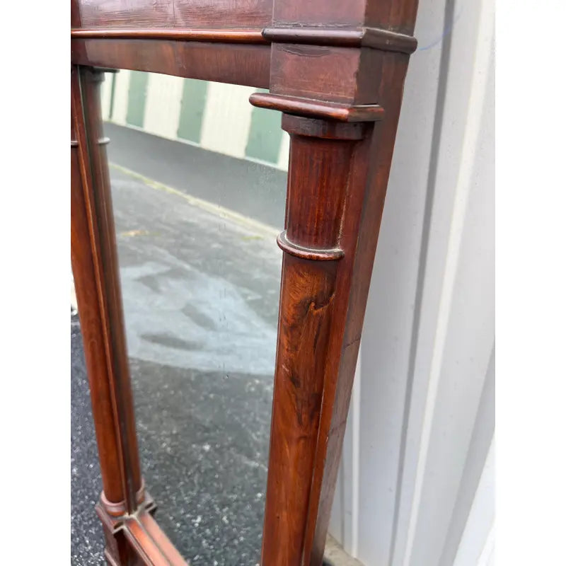 19th Century Empire Mahogany Framed Pier Mirror