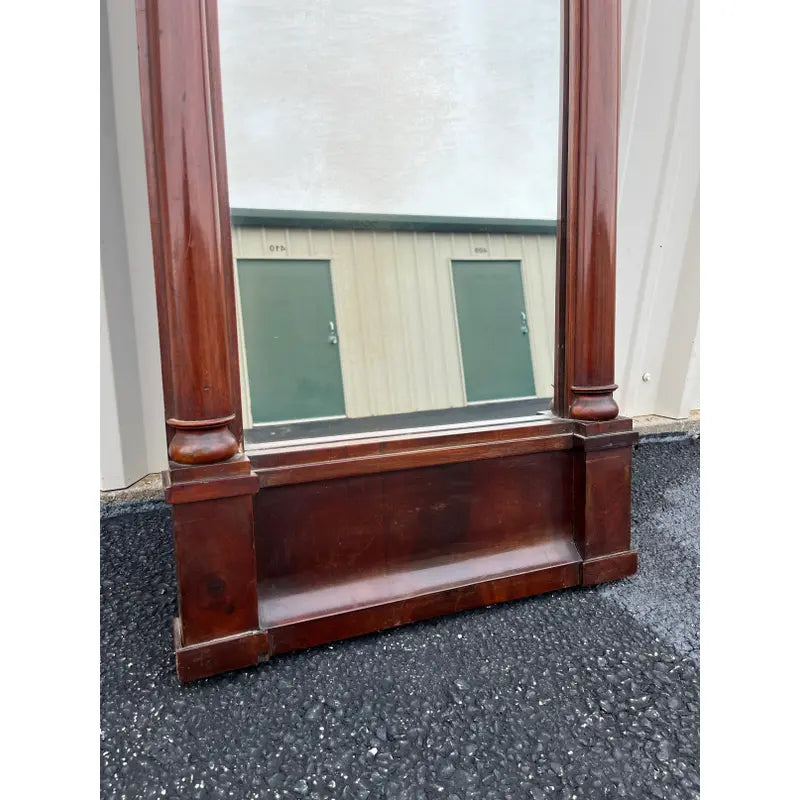 19th Century Empire Mahogany Framed Pier Mirror