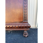 19th Century French Wall-Mount Clawfoot Walnut Hall Tree Coat Rack