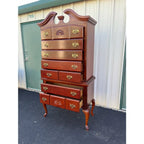 7-Drawer Queen Anne Cherry Highboy Dresser