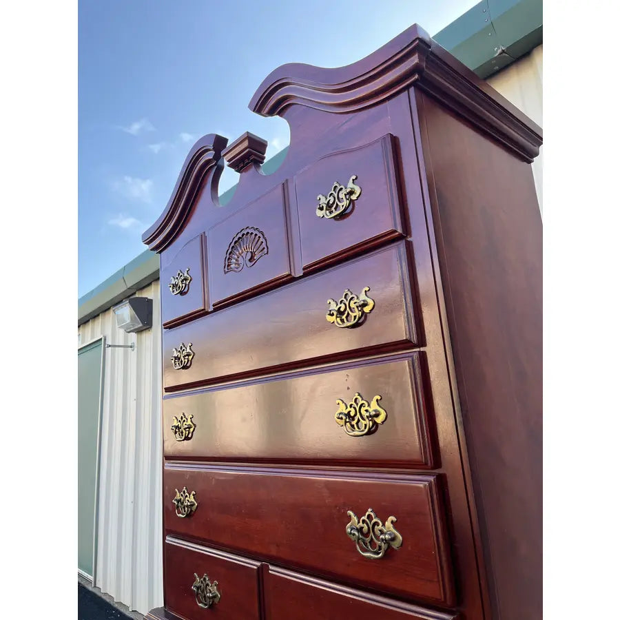 7-Drawer Queen Anne Cherry Highboy Dresser