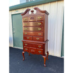 7-Drawer Queen Anne Cherry Highboy Dresser