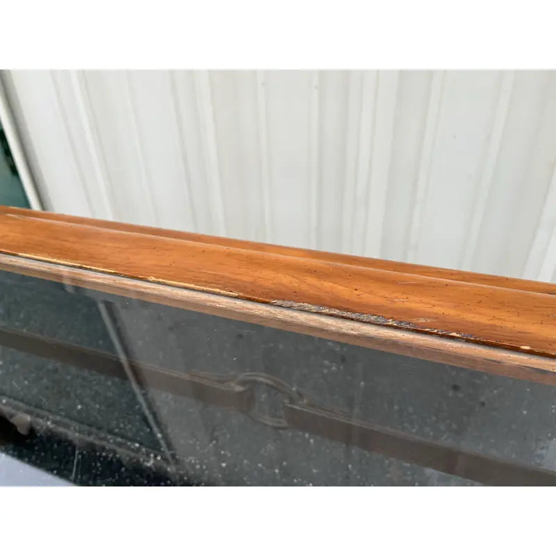 Adnet Hermes Forged Faux Leather Strap Equestrian Coffee Table