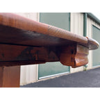 Antique American Oak Pedestal Extension Dining Table