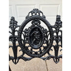 Antique Cast Iron Figural Seasons Garden Bench