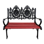 Antique Cast Iron Figural Seasons Garden Bench