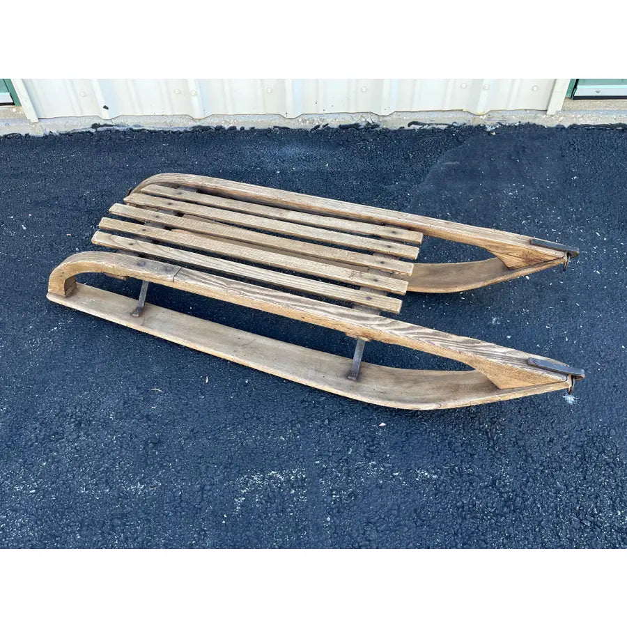 Antique Child’s Winter Sleds- Set of 2- France Early 1900s