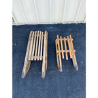 Antique Child’s Winter Sleds- Set of 2- France Early 1900s