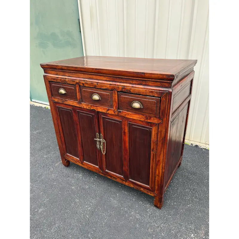 Antique Chinese Rosewood Chest of Drawers or Cabinet- Early 1900s