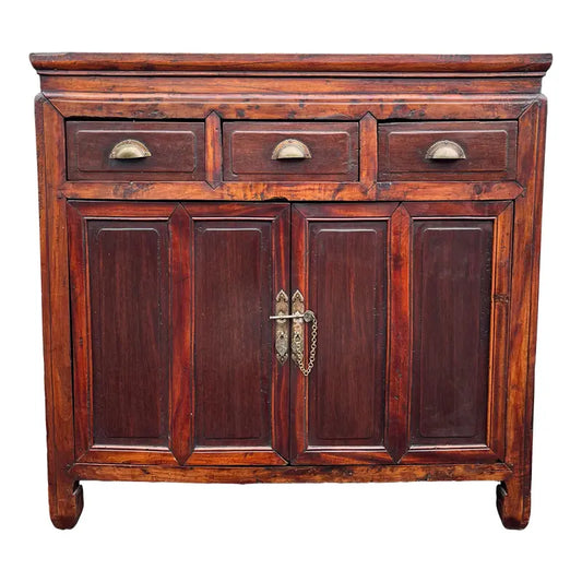 Antique Chinese Rosewood Chest of Drawers or Cabinet- Early 1900s