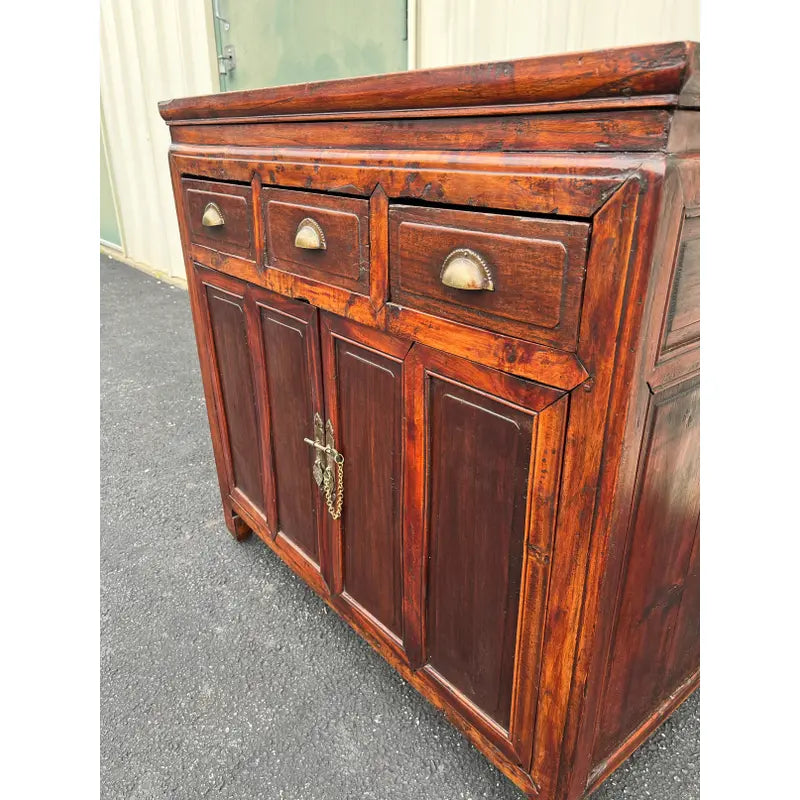 Antique Chinese Rosewood Chest of Drawers or Cabinet- Early 1900s