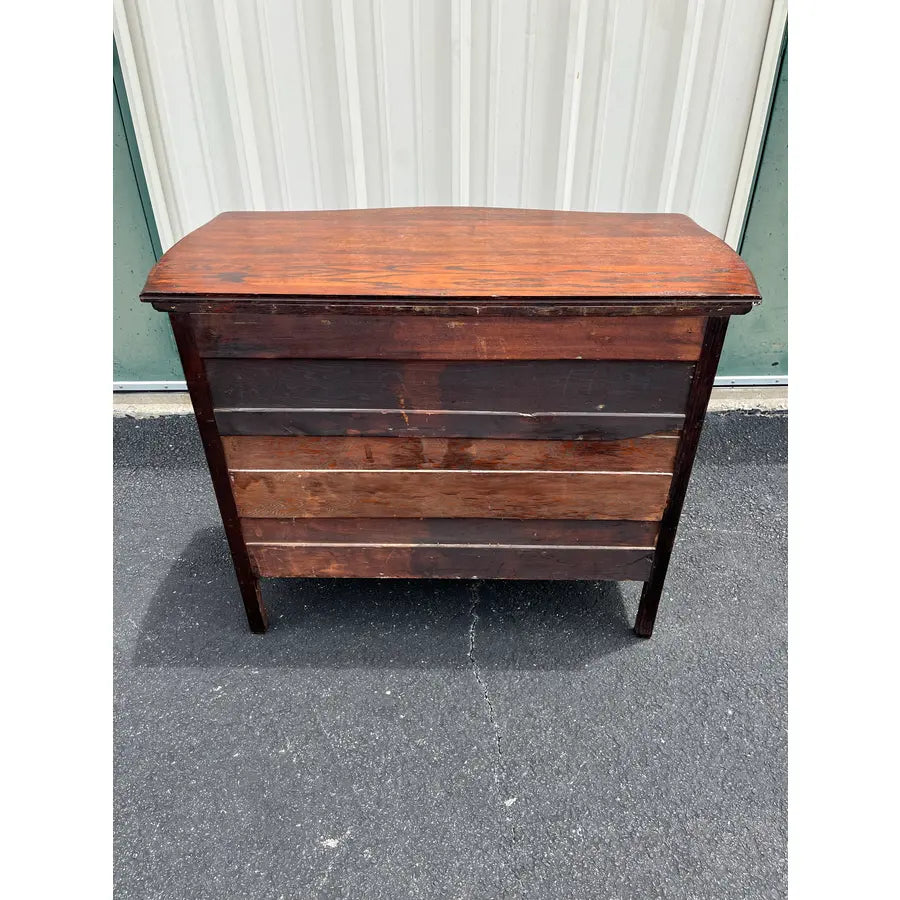 Antique Early American Tiger Oak 4-Drawer Chest of Drawers