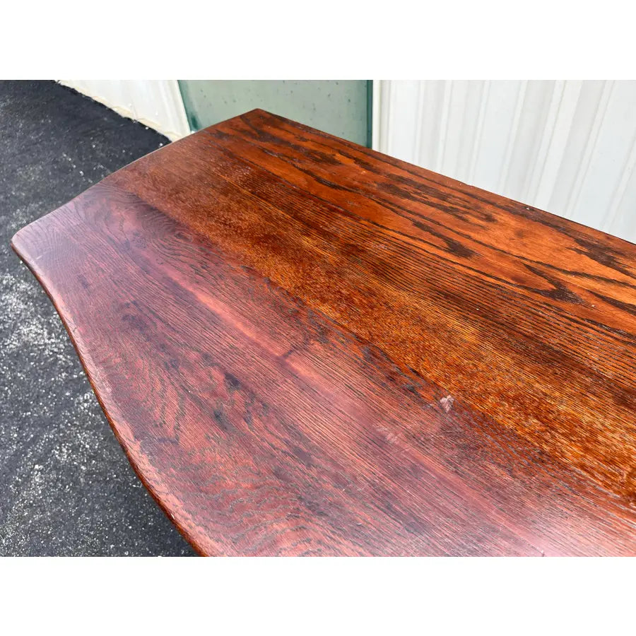 Antique Early American Tiger Oak 4-Drawer Chest of Drawers