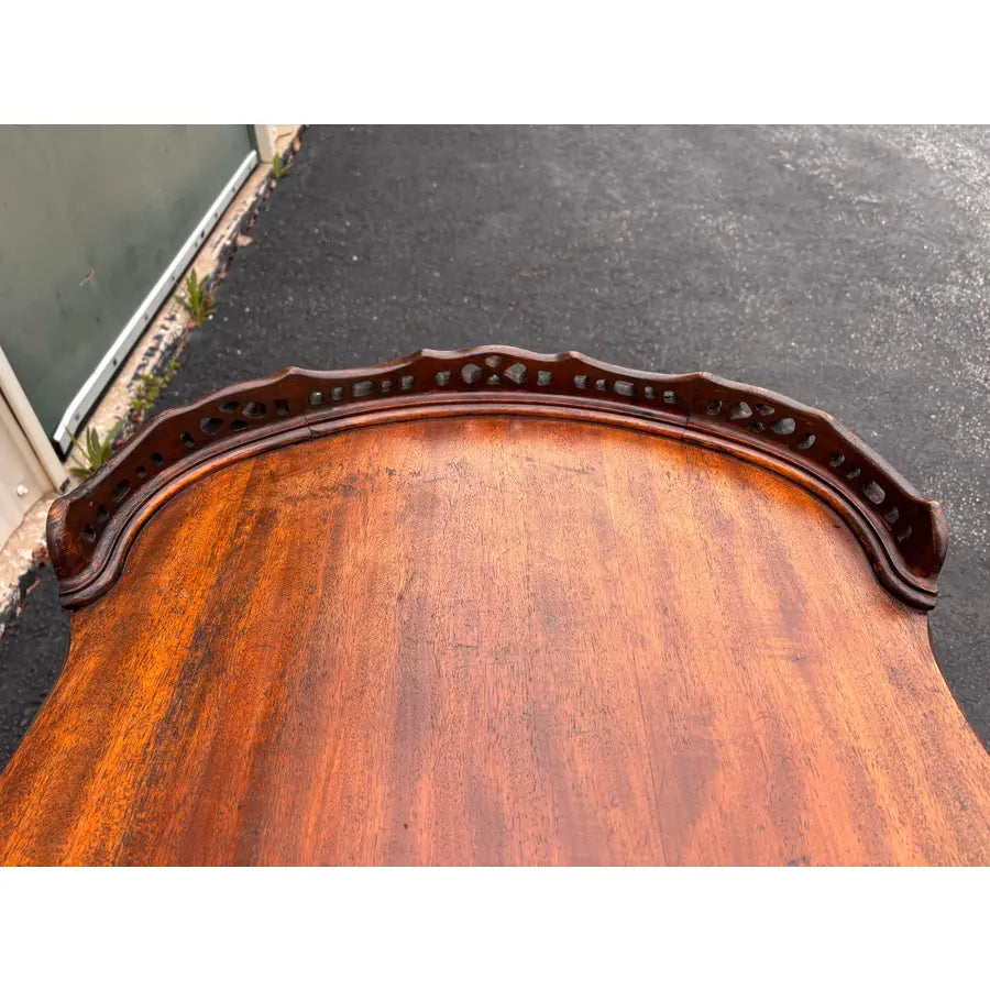 Antique French Carved Walnut Coffee Table