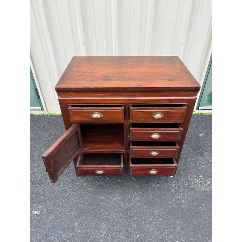 Antique Handcrafted Chinese Rosewood Cabinet Chest of Drawers- Early 1900s