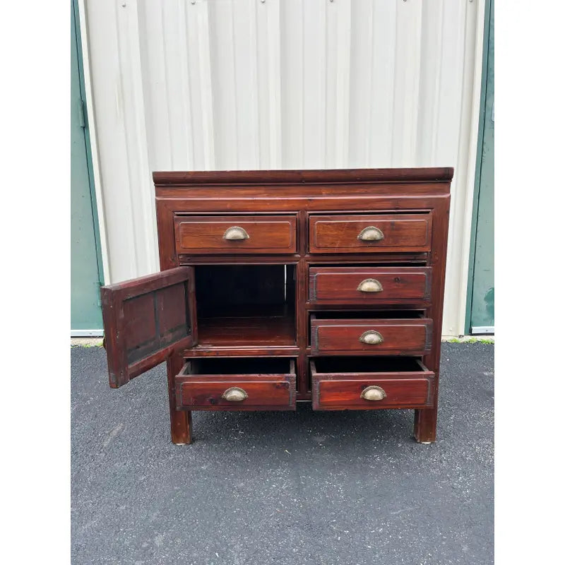 Antique Handcrafted Chinese Rosewood Cabinet Chest of Drawers- Early 1900s