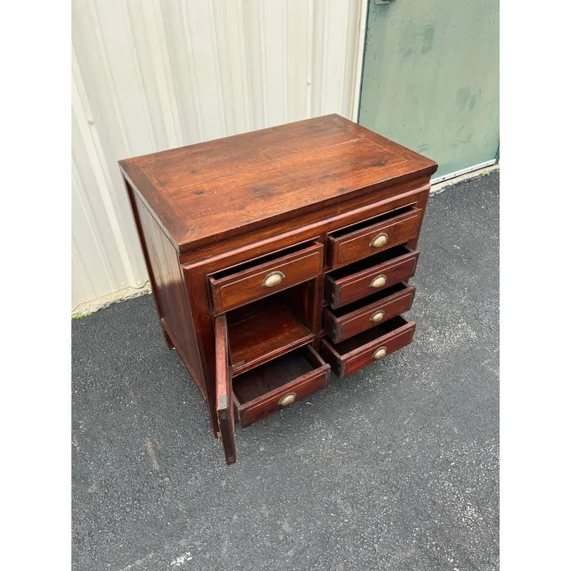 Antique Handcrafted Chinese Rosewood Cabinet Chest of Drawers- Early 1900s