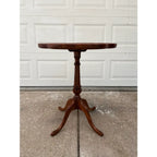 Antique Mahogany Piecrust Side End Table- Newly Restored