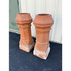 Antique Terracotta Chimney Pots- A Pair