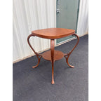 Antique Tiger Oak Lamp End Table