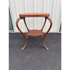 Antique Tiger Oak Lamp End Table