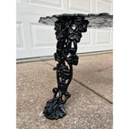 Antique Victorian Cast Iron Grapevine and Leaf Garden Table and Chairs - Set of 3