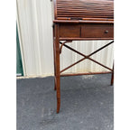 Asian Style Burnt Bamboo Roll Top Desk