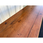 Baker Furniture Wrought Iron and Rustic Pine Sofa Console Table