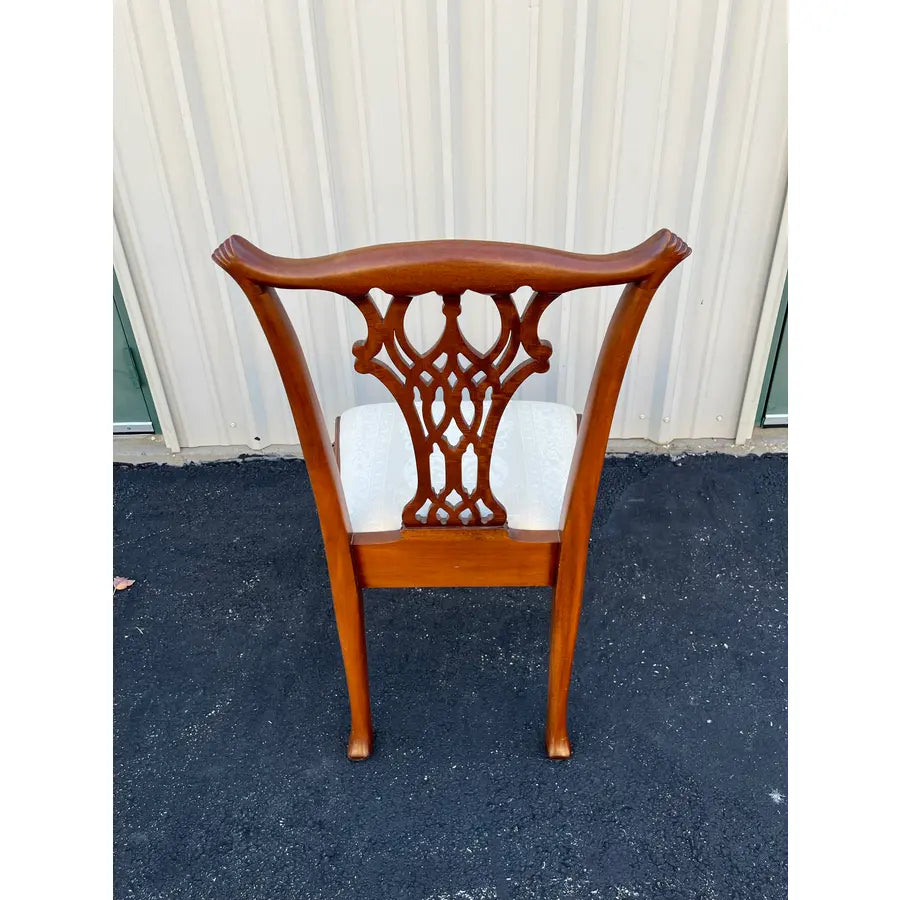 Ball and Claw Foot Chippendale Mahogany Dining Chairs- Set of 10- Circa 1980