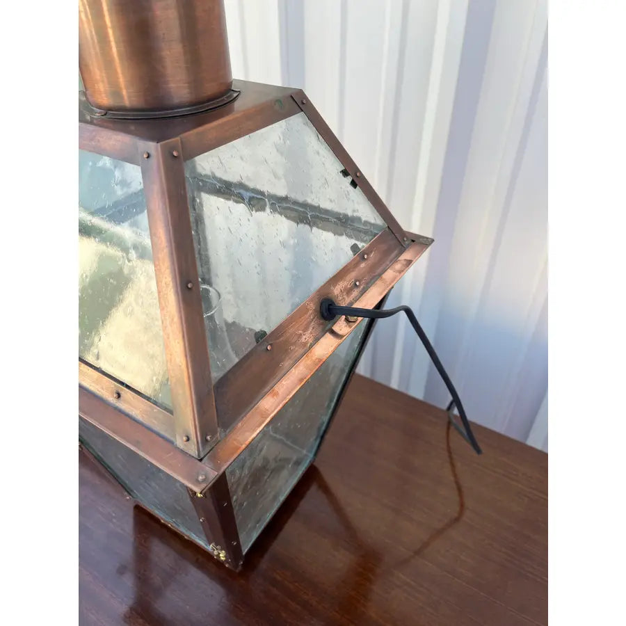 Bevolo French Quarter Outdoor Copper Wall-Mount Lanterns - A Pair