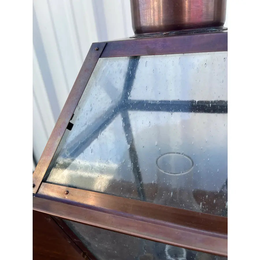 Bevolo French Quarter Outdoor Copper Wall-Mount Lanterns - A Pair