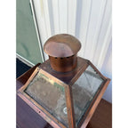 Bevolo French Quarter Outdoor Copper Wall-Mount Lanterns - A Pair