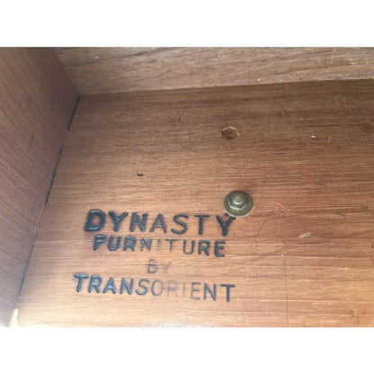 Bleached Asian Writing Desk- Dynasty Furniture by Transorient- C. 1970