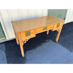 Bleached Asian Writing Desk- Dynasty Furniture by Transorient- C. 1970