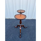 Brandt Queen Anne Mahogany Leather Top Double Wine Stand