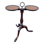 Brandt Queen Anne Mahogany Leather Top Double Wine Stand