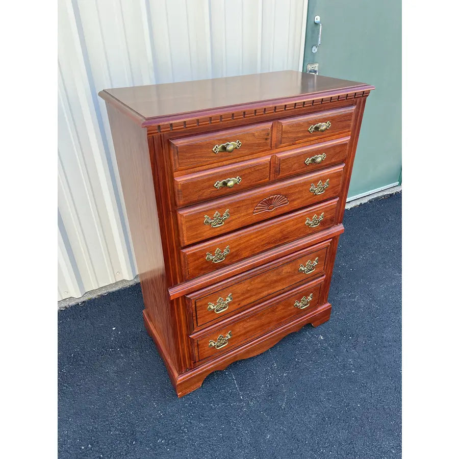 Broyhill Cherry 5-Drawer Tall Chest of Drawers