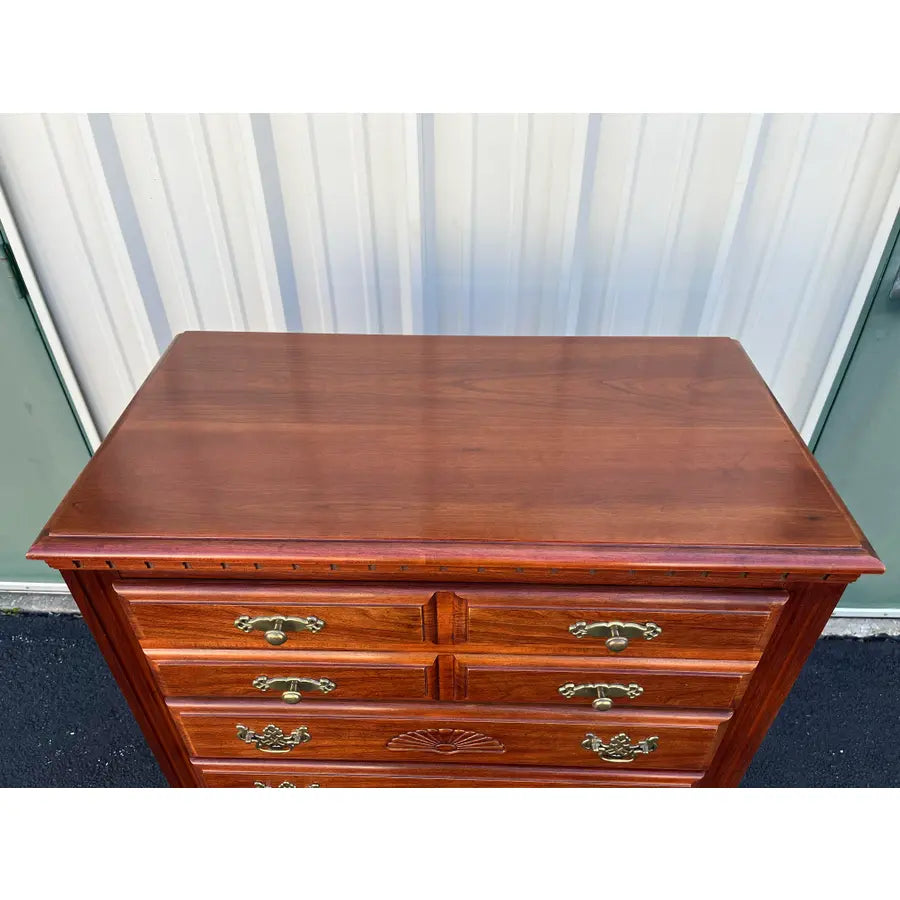 Broyhill Cherry 5-Drawer Tall Chest of Drawers