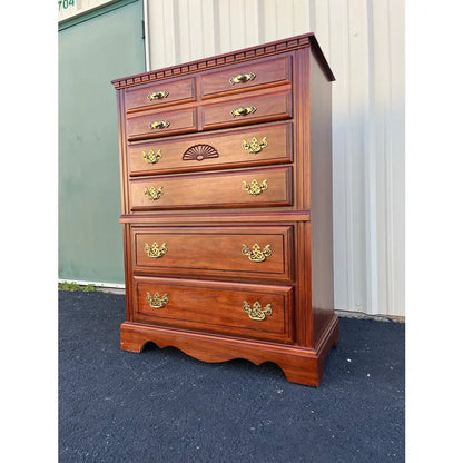 Broyhill Cherry 5-Drawer Tall Chest of Drawers
